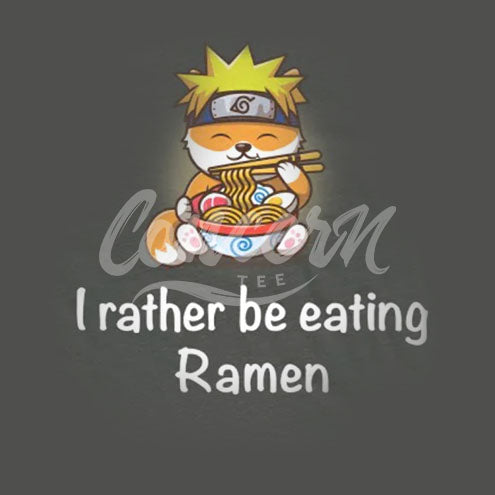 I rather be eating Ramen Cat T-Shirt