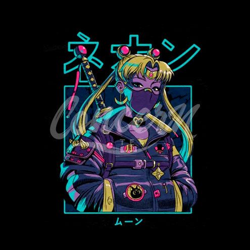 Cyberpunk Sailor Street Warrior T-Shirt