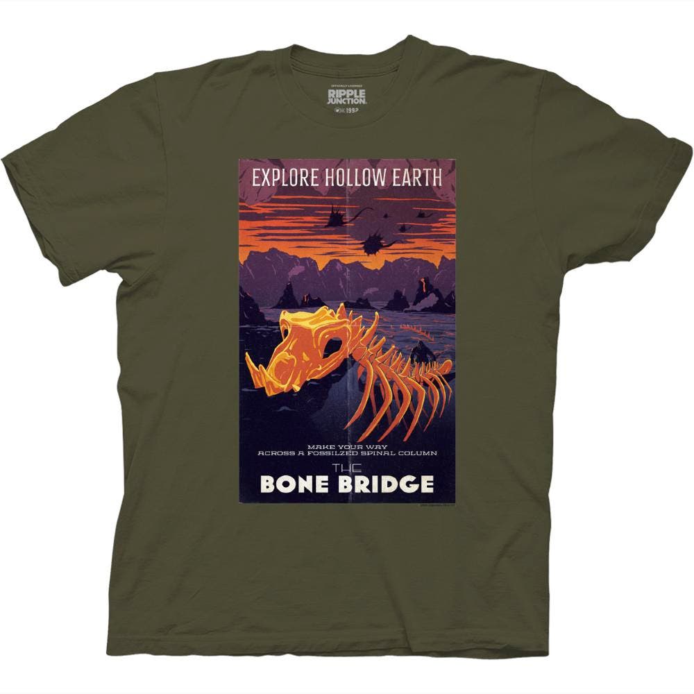 Kaiju x Ape Explore Hollow Earth Bone Bridge T-Shirt