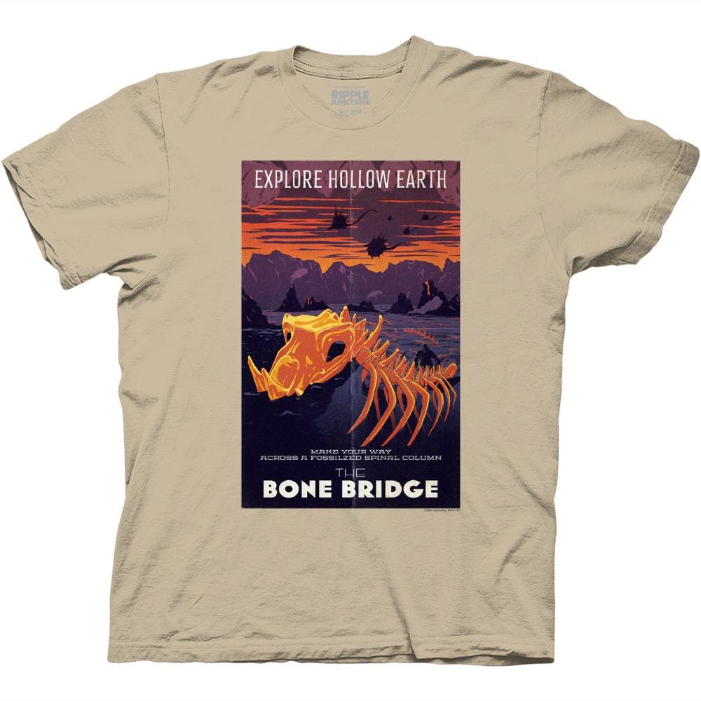 Kaiju x Ape Explore Hollow Earth Bone Bridge T-Shirt