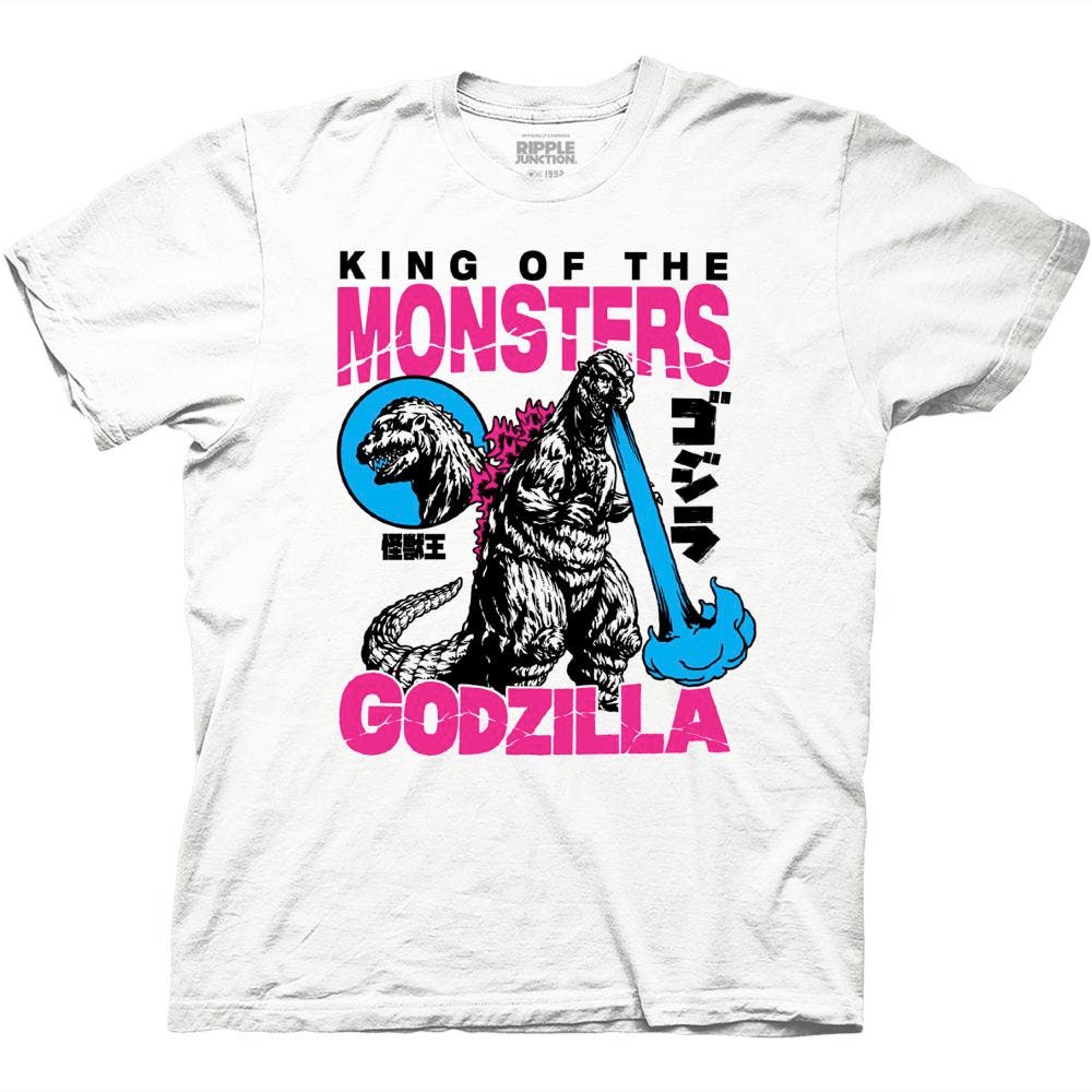 Kaiju Classic King Of The Monsters With Kanji T-Shirt