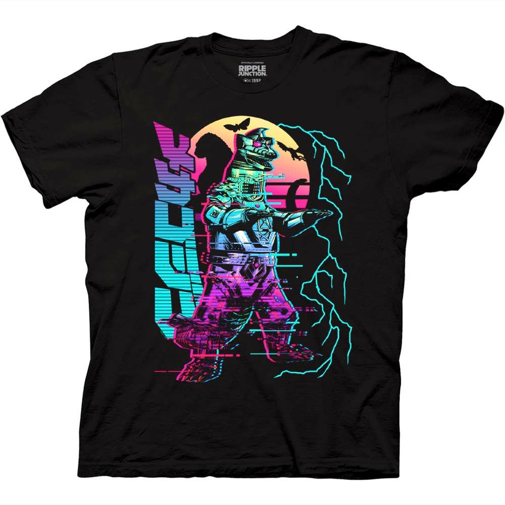 Kaiju Classic MechaKaiju Neon Collage T-Shirt