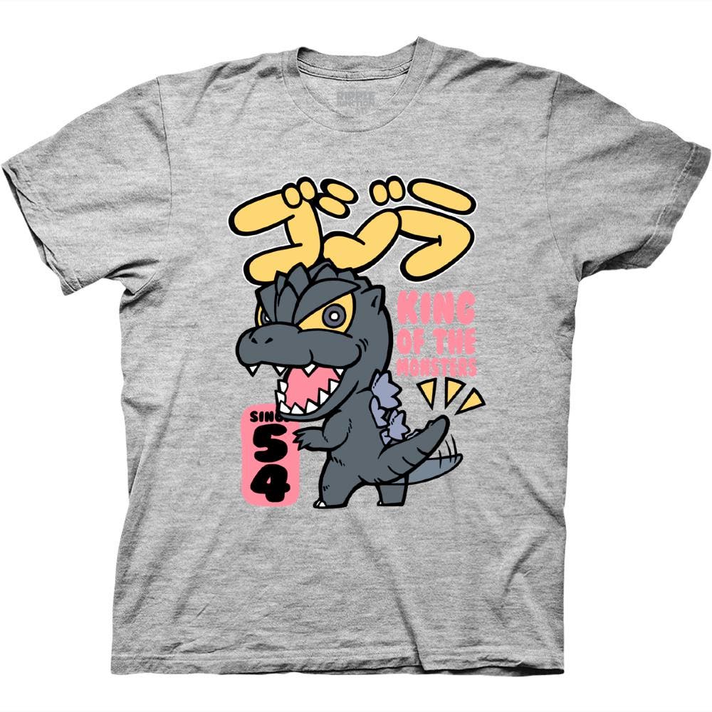 Kaiju Classic Super Deformed Kaiju King Of The Monster With Kanji T-Shirt