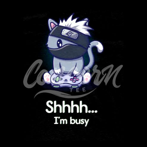 The I am busy Gaming Cat T-Shirt